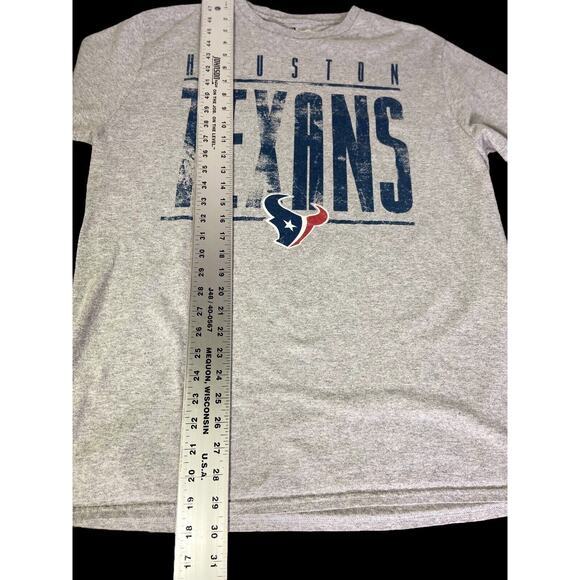NFL Team Apparel Houston Texans Logo Men Gray Long‎ Sleeve Shirt Size XL - Picture 9 of 9